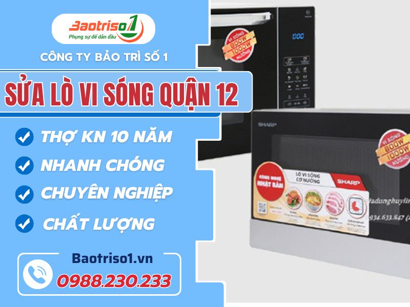 Thợ sửa lò vi sóng quận 12 tay nghề giỏi 