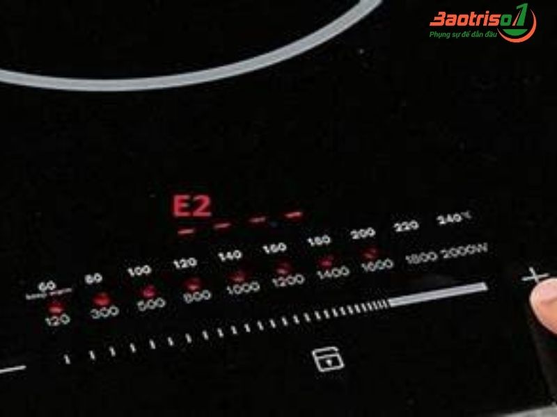 Dấu hiệu nhận biết lỗi E2 bếp hồng ngoại Dấu hiệu nhận biết lỗi E2 bếp hồng ngoại