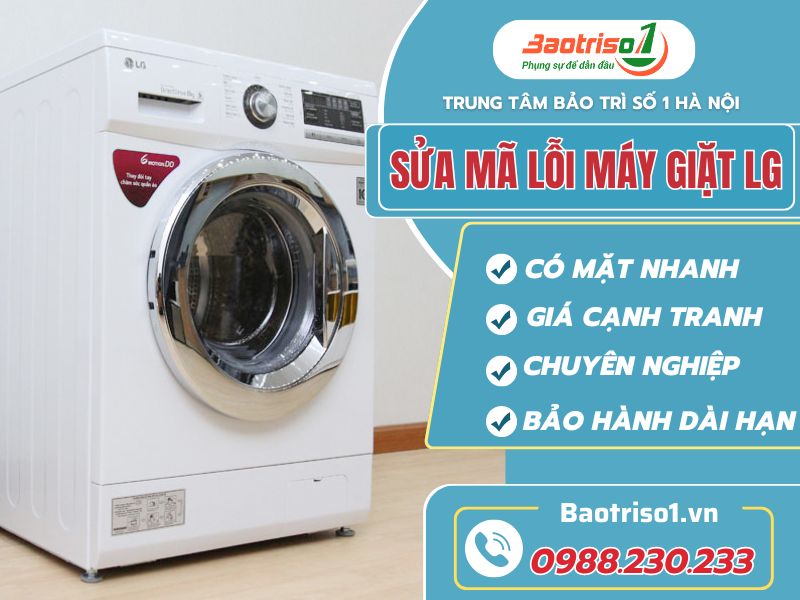 Bảng mã lỗi máy giặt LG chi tiết và cách sửa