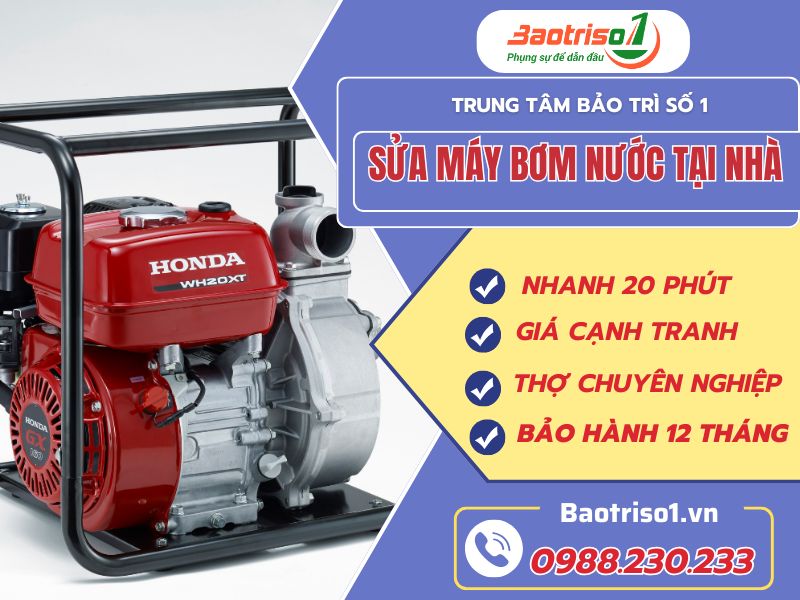 Dịch vụ sửa máy bơm nước tại nhà giá rẻ - Dứt lỗi nhanh