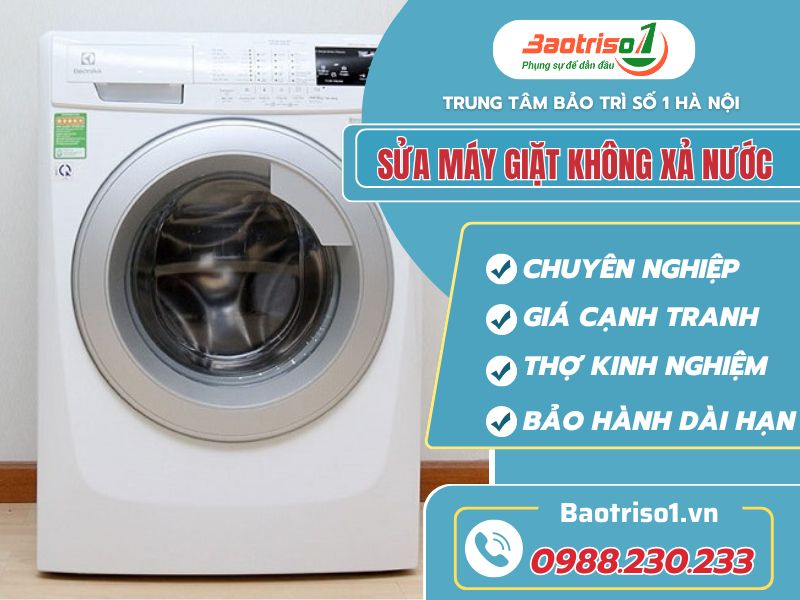 Sửa máy giặt không xả nước nhanh chóng, uy tín tại nhà