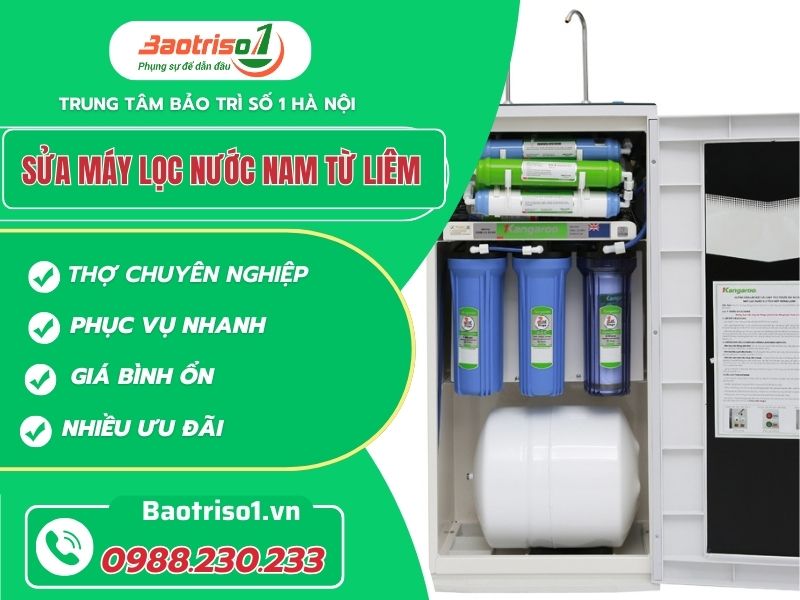Baotriso1 nhận sửa máy lọc nước Nam Từ Liêm dứt lỗi hoàn toàn