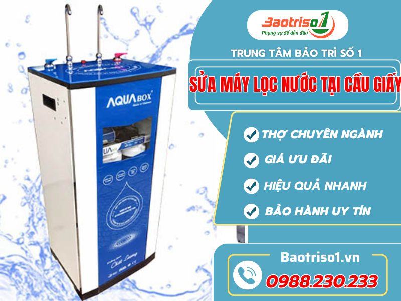 Baotriso1 sửa máy lọc nước tại Cầu Giấy thợ giỏi, dứt lỗi hoàn toàn