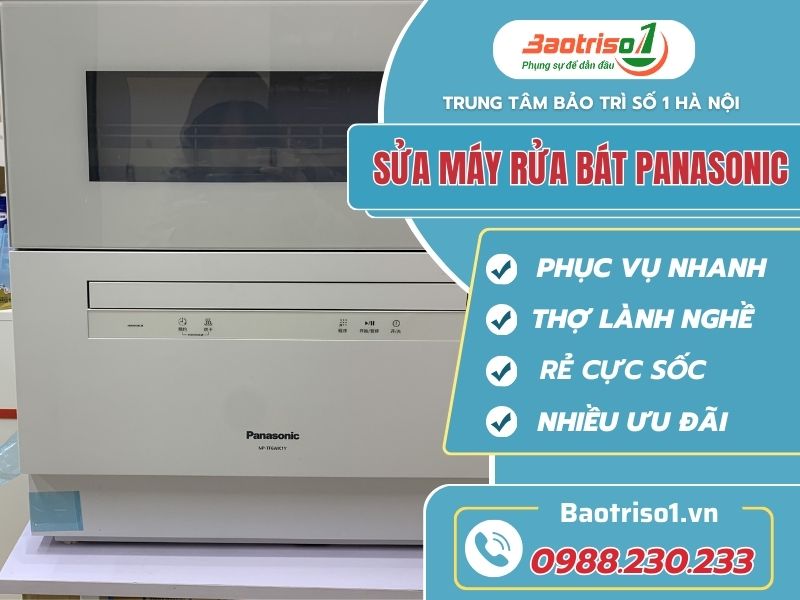 Dịch vụ sửa máy rửa bát Panasonic chất lượng, giá rẻ số 1