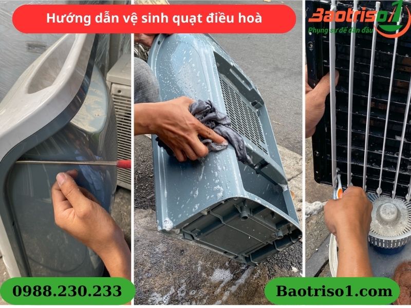 Hướng dẫn vệ sinh quạt điều hoà tại nhà