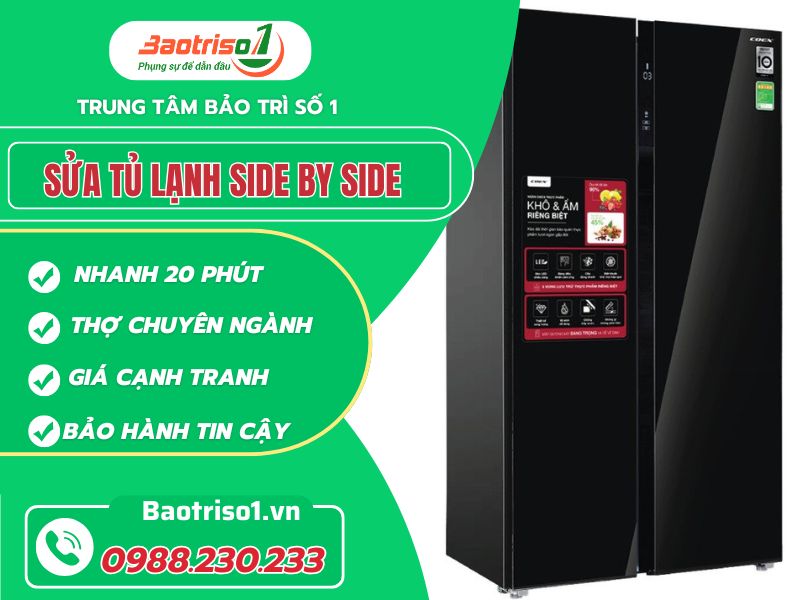 Địa chỉ sửa tủ lạnh side by side đẳng cấp, giá rẻ tại Hà Nội Địa chỉ sửa tủ lạnh side by side đẳng cấp, giá rẻ tại Hà Nội