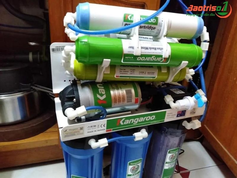 Hướng dẫn thay lõi lọc nước Kangaroo tại nhà từ Baotriso1