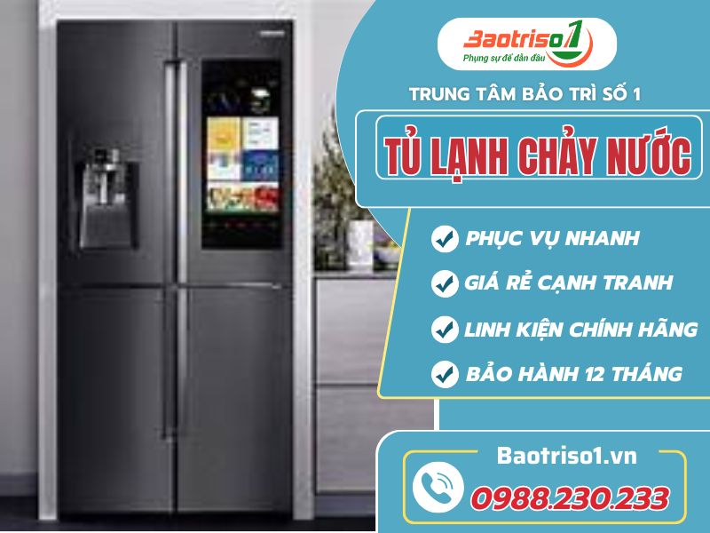 Nguyên nhân, cách sửa tủ lạnh chảy nước mới nhất