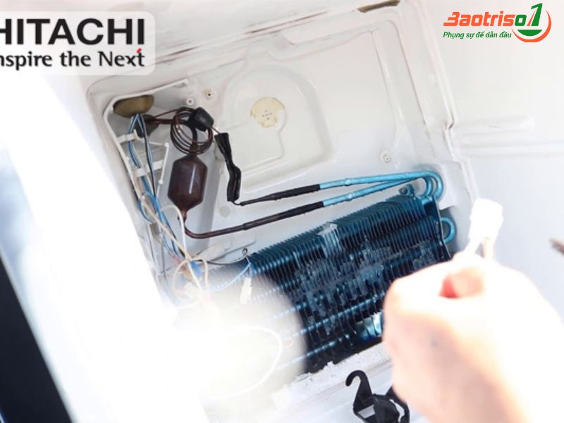 Dấu hiệu tủ lạnh Hitachi bị đóng tuyết Dấu hiệu tủ lạnh Hitachi bị đóng tuyết