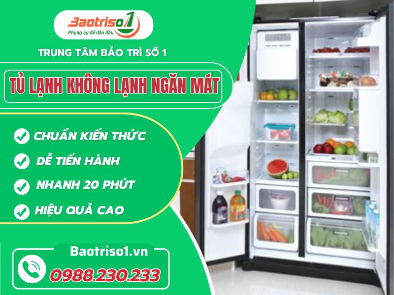 Dịch vụ sửa tủ lạnh không lạnh ngăn mát uy tín, giá rẻ tại Hà Nội