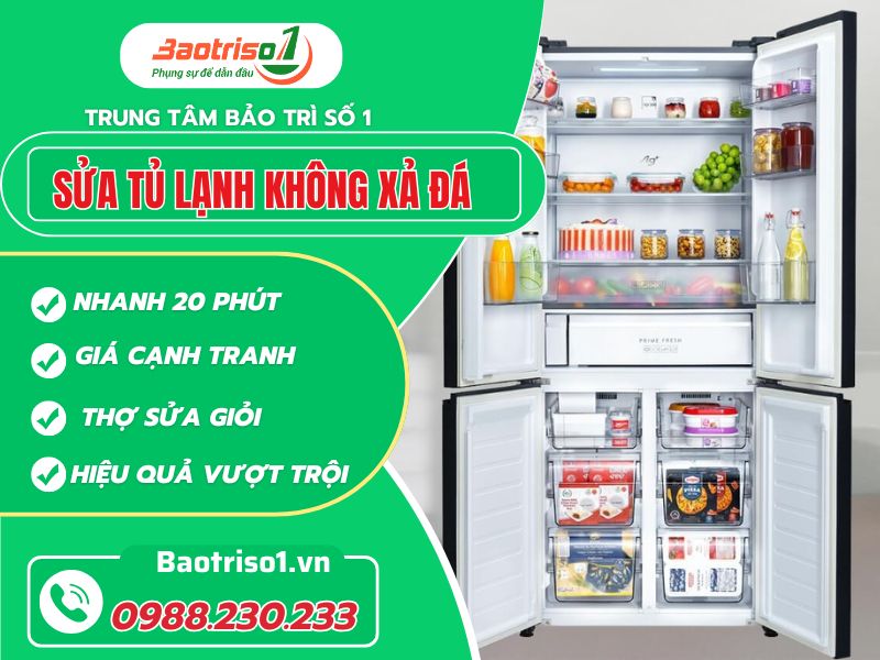 Tủ lạnh không xả đá là bị sao? 4 cách sửa hiệu quả ngay 30 phút