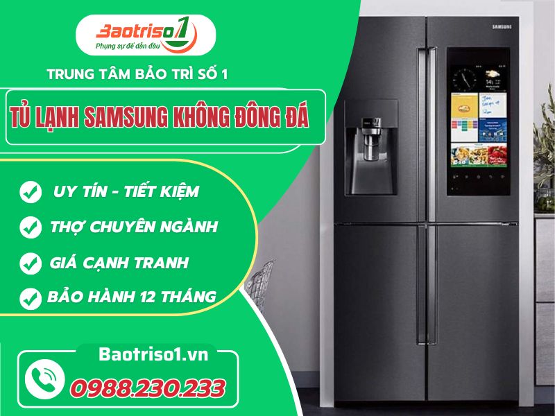 Kinh nghiệm sửa tủ lạnh Samsung không đông đá đơn giản