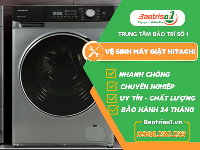 Hướng dẫn vệ sinh máy giặt Hitachi đơn giản tại nhà Hướng dẫn vệ sinh máy giặt Hitachi đơn giản tại nhà