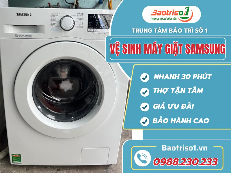 Vệ Sinh Máy Giặt Samsung