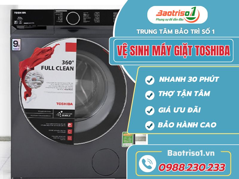 Vệ Sinh Máy Giặt Toshiba