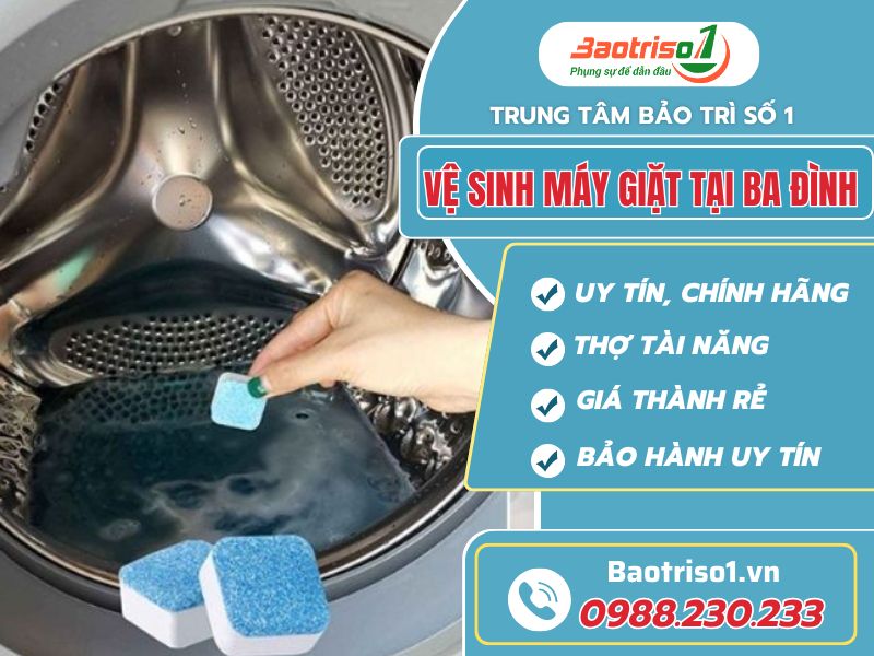 Địa chỉ vệ sinh máy giặt tại Ba Đình uy tín, giá rẻ tại Hà Nội