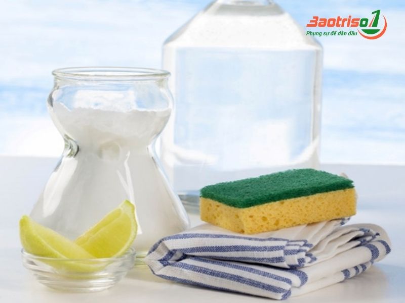 Cách vệ sinh lồng máy giặt Toshiba bằng các chất tẩy rửa thông dụng 