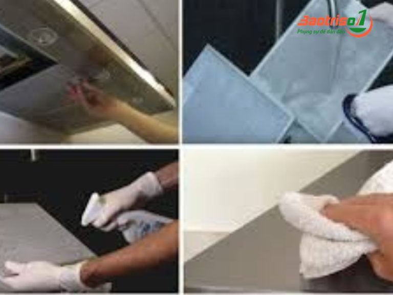 Làm sạch tất cả các vết bẩn, khói bụi bẩn