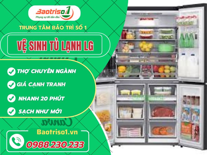 Vệ sinh tủ lạnh LG tại nhà Hà Nội giá rẻ, sạch tận đường kẻ Vệ sinh tủ lạnh LG tại nhà Hà Nội giá rẻ, sạch tận đường kẻ