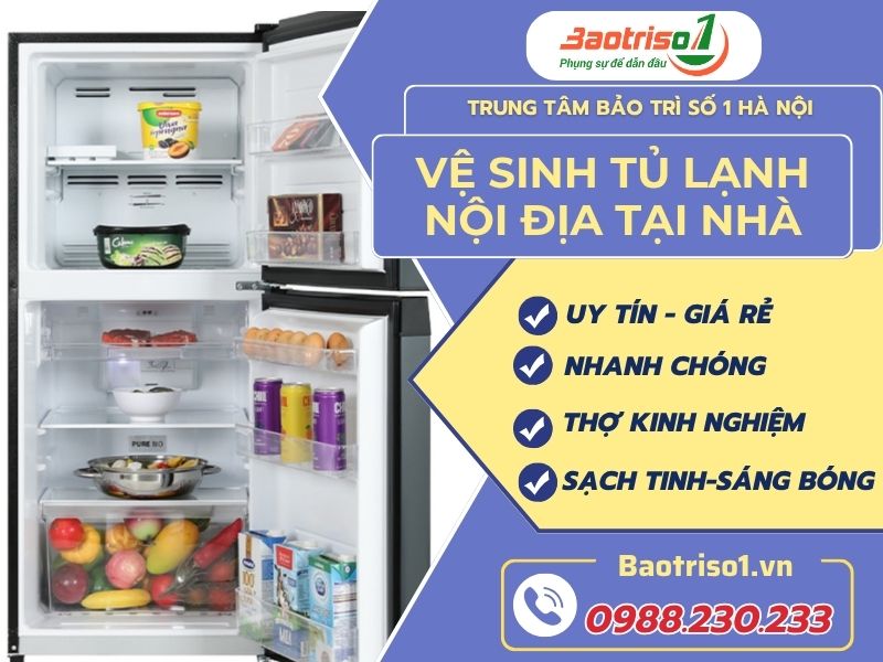 Vệ Sinh Tủ Lạnh Nội địa Tại Nhà