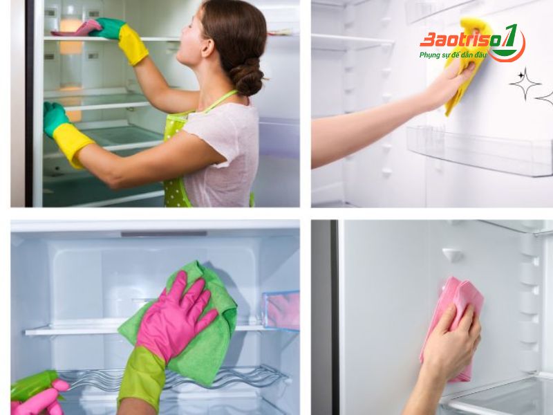 Mách bạn cách thực hiện vệ sinh tủ lạnh Toshiba đúng cách Ve Sinh Tu Lanh Toshiba Baotriso Sua