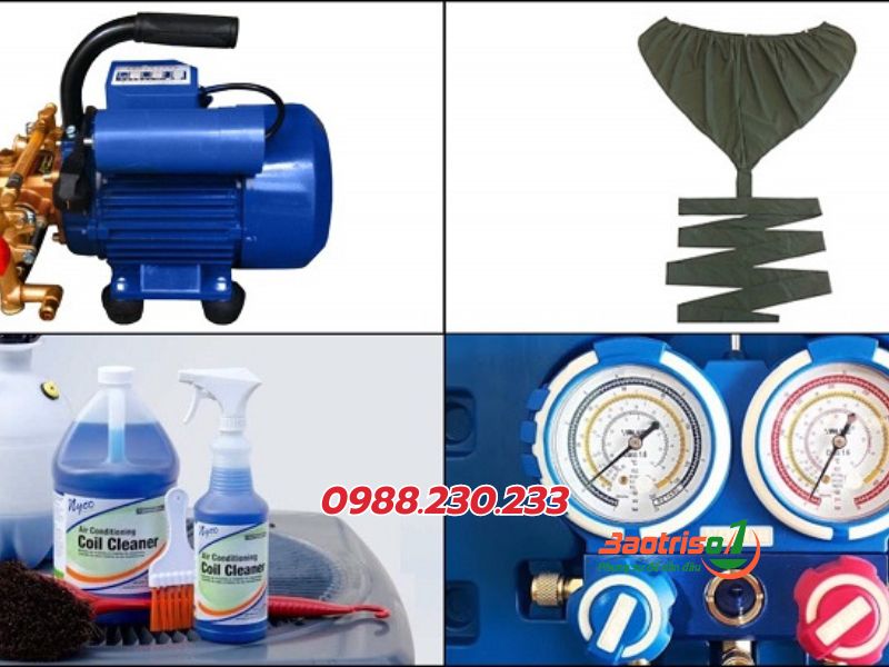 Chuẩn bị một số dụng cụ bảo dưỡng điều hòa tại nhà