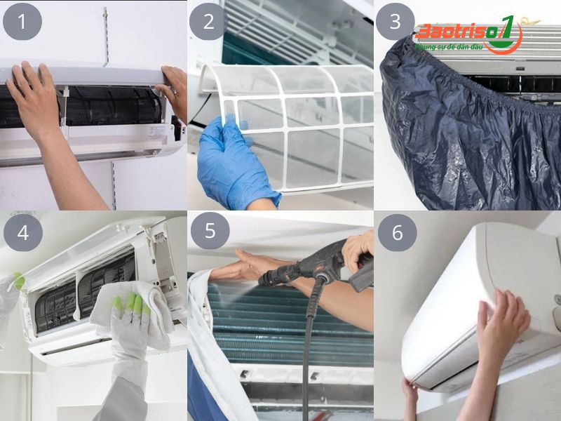 Hướng dẫn cách vệ sinh điều hoà Panasonic tại nhà Hướng dẫn cách vệ sinh điều hoà Panasonic tại nhà