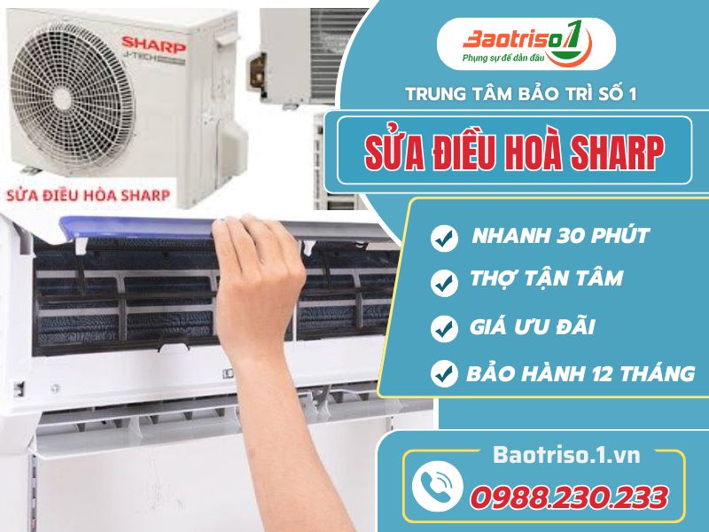 Sua Dieu Hoa Sharp Baotriso1