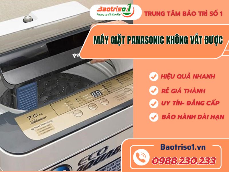 Máy Giặt Panasonic Không Vắt được