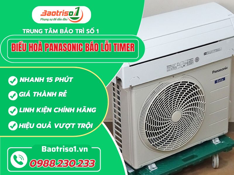 Dịch vụ sửa điều hòa Panasonic báo lỗi timer tín tại Hà Nội