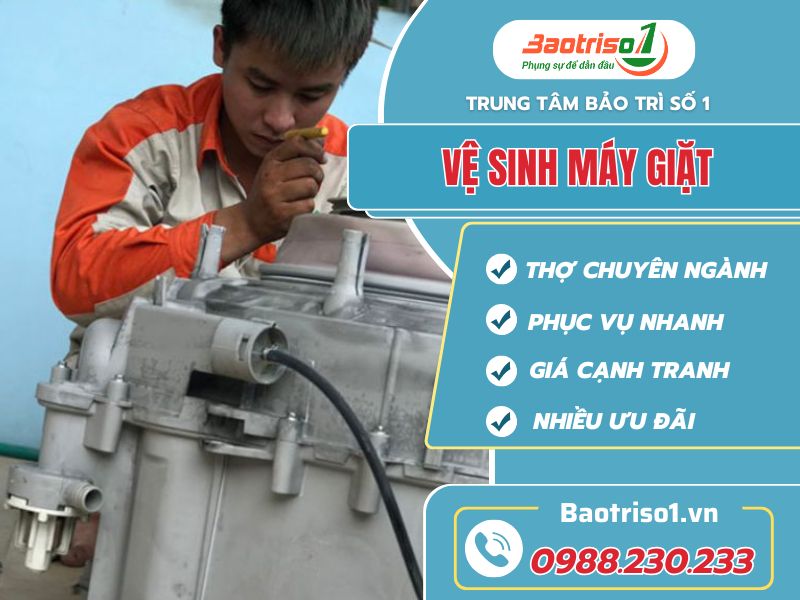 Bảng giá vệ sinh máy giặt tại nhà giá cạnh tranh, nhiều ưu đãi