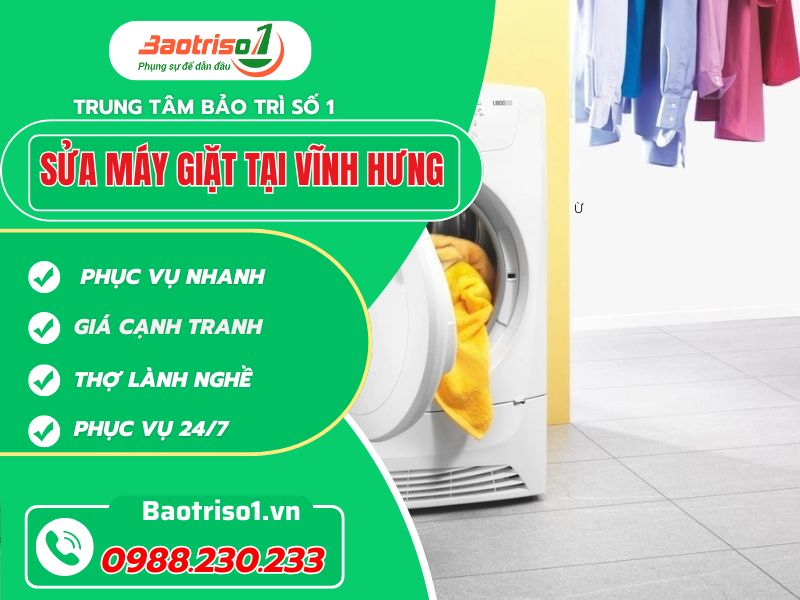 Sửa máy giặt tại Vĩnh Hưng – Dịch vụ nhanh chóng, uy tín cùng Baotriso1
