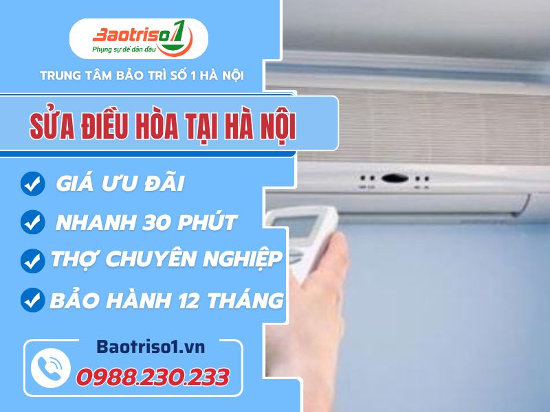 Sửa điều hòa tại Hà Nội uy tín, thợ kiểm tra nhanh